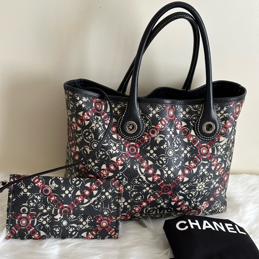 Auth Chanel Coco Tote Bag EUC with dust bag